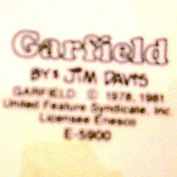 Vtg 3D Garfield coffee mug "who says coffee stunts a cat's growth"? by Jim Davis - Picture 8 of 9